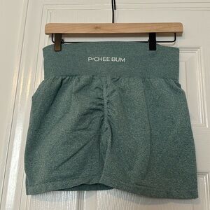 P-Chee Bum Women's Teal Bike Shorts